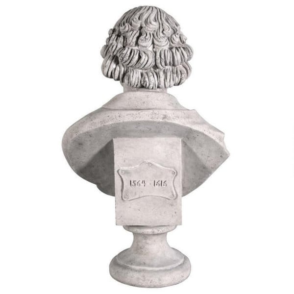 Back View Portriati Head William Shakespeare Large Scale Sculptural Bust